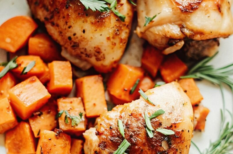 Crockpot Chicken and Sweet Potatoes