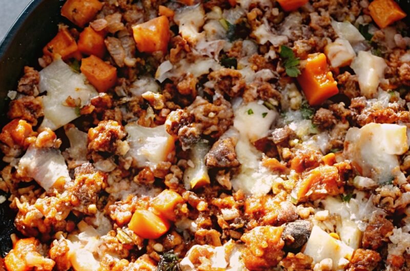 Ground Turkey Sweet Potato Skillet