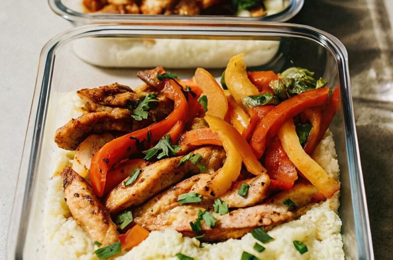 Chicken Fajita Meal Prep Bowls