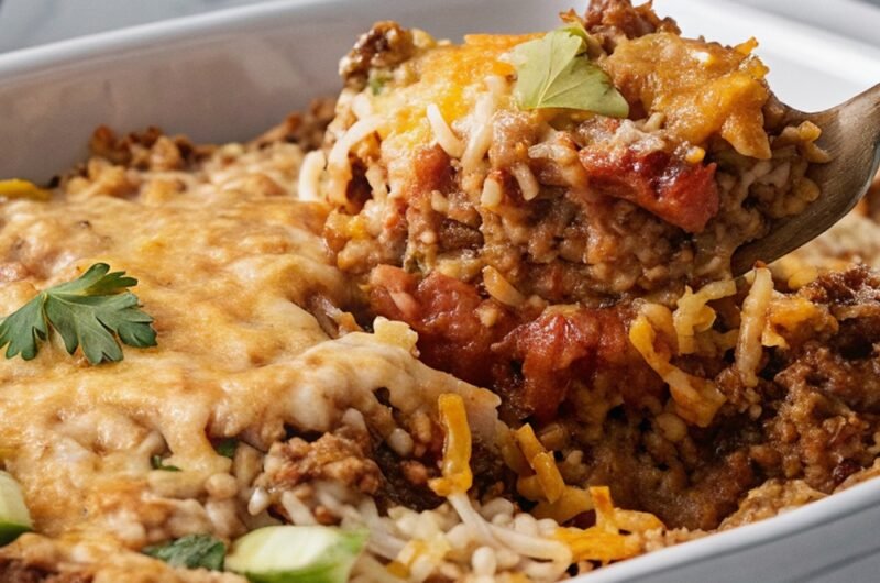 Mexican Casserole With Ground Beef and Rice