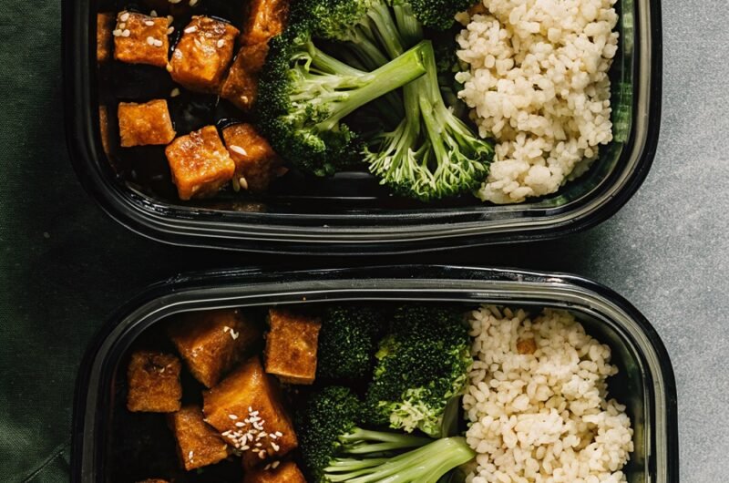Baked Teriyaki Tofu Meal Prep