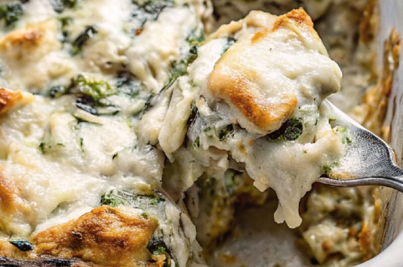 Chicken Spinach and Artichoke Casserole