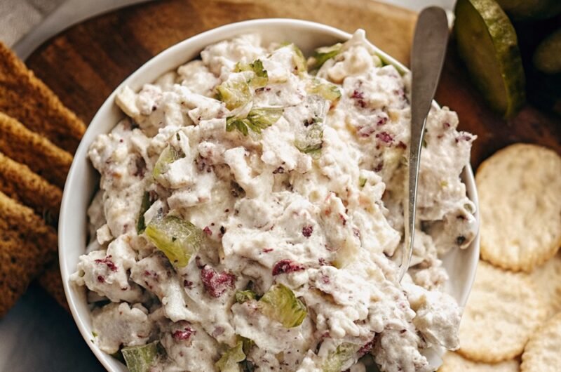 Dill Pickle Dip with Ham