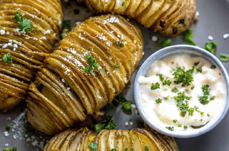 Hasselback Potatoes in Air Fryer