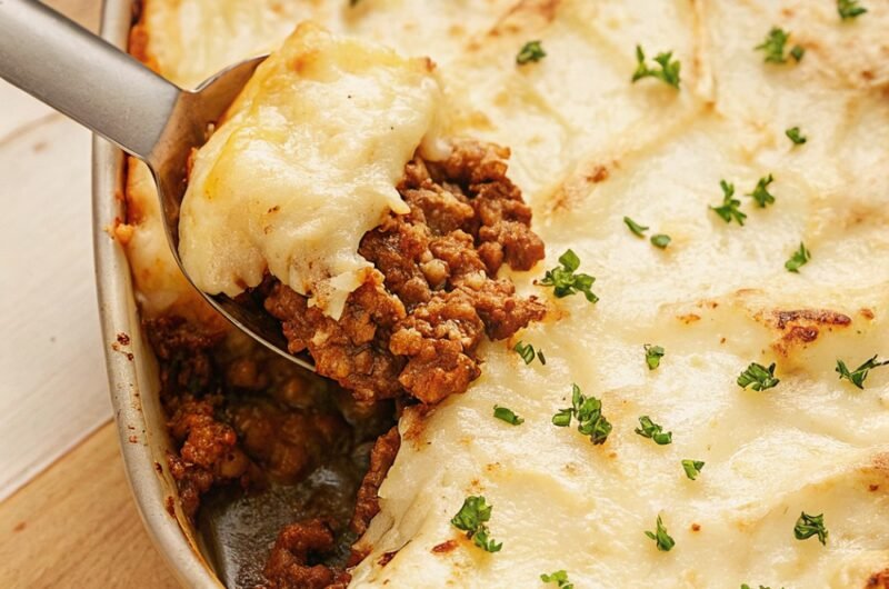 Mashed Potato Casserole with Ground Beef
