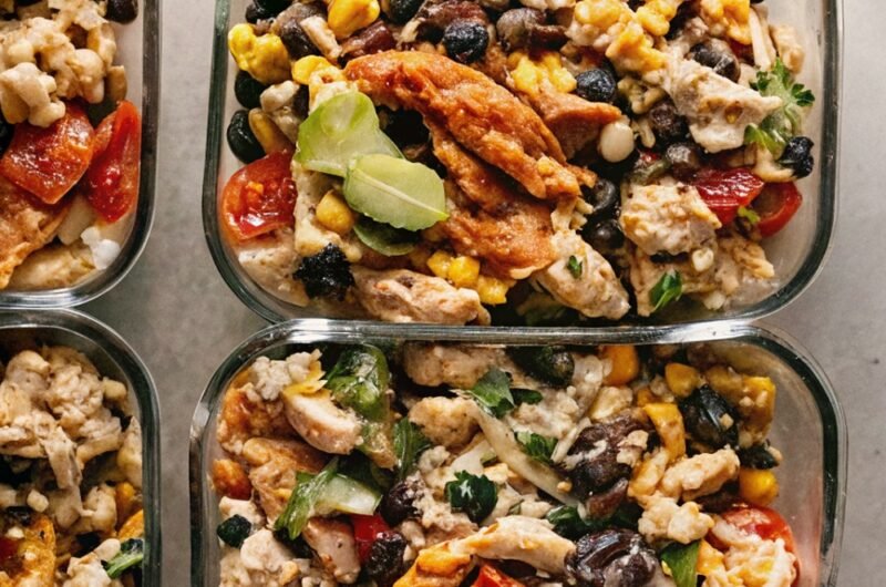 Southwest Chicken Salad Meal Prep
