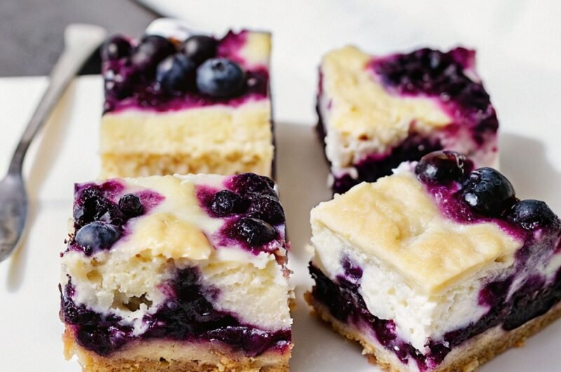 Blueberry Bars with Cream Cheese