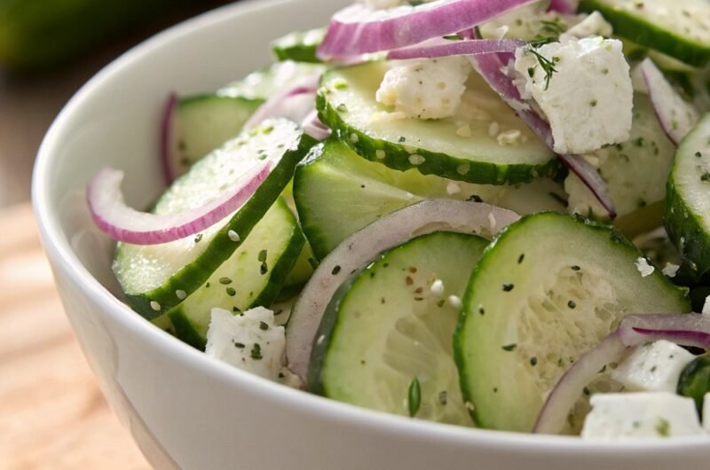 Cucumber and Feta Cheese Salad