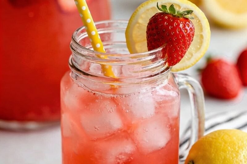 Homemade Strawberry Lemonade