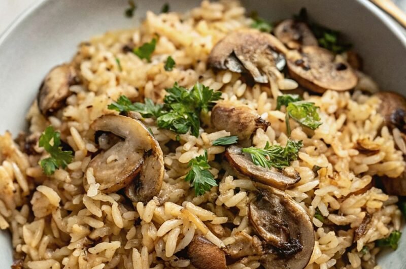 Mushroom Rice Pilaf