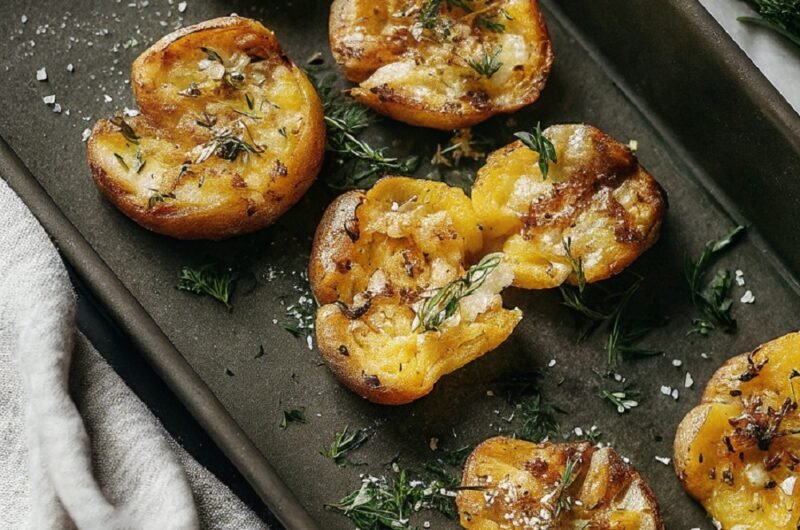 Smashed Potatoes in the Oven