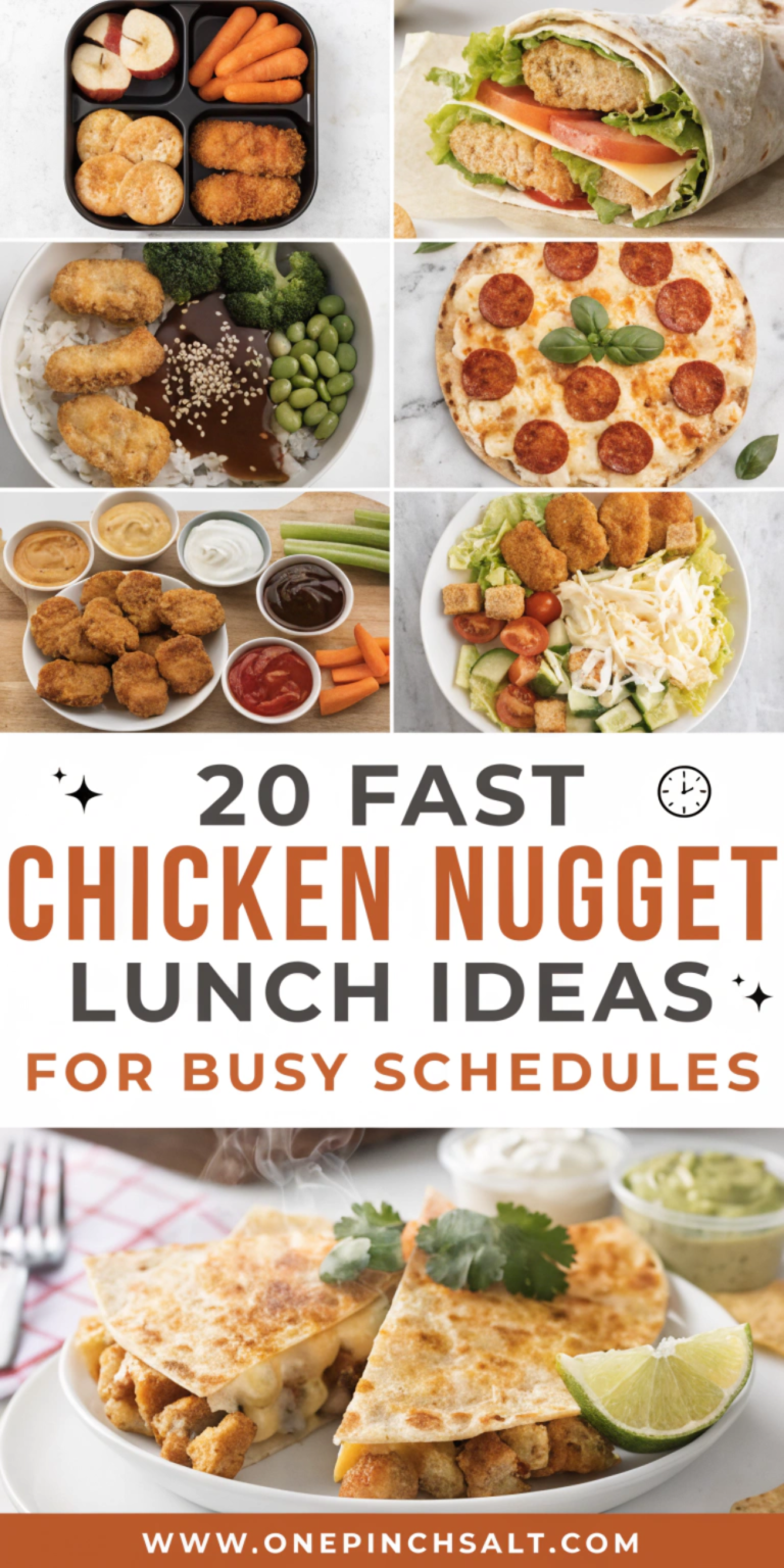 15-minute Chicken Nugget Lunches (20 Fast Ideas) Busy Schedule Meals