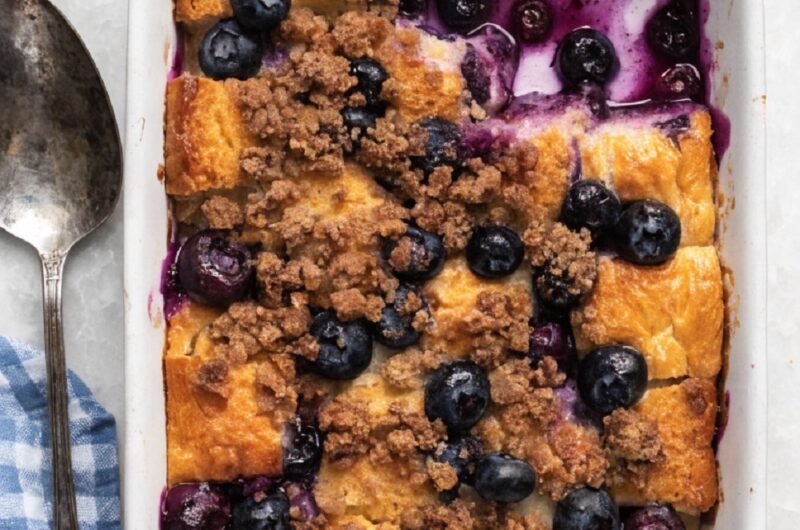 Blueberry French Toast Casserole