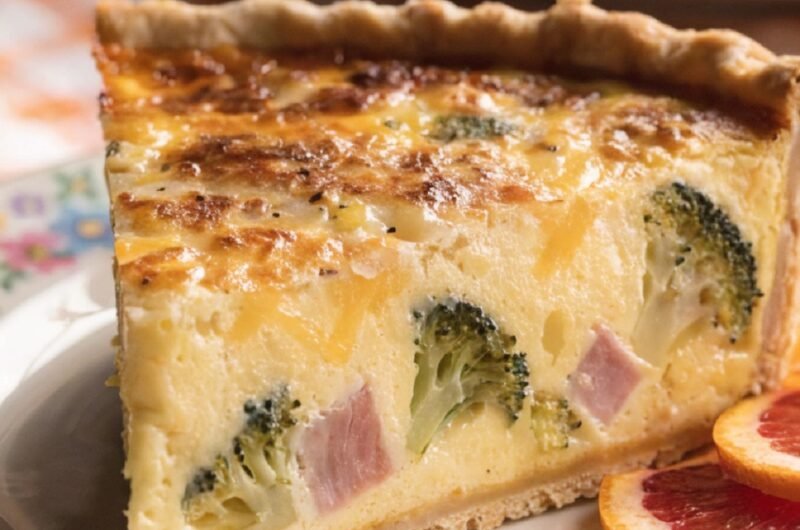 Broccoli and Ham Quiche